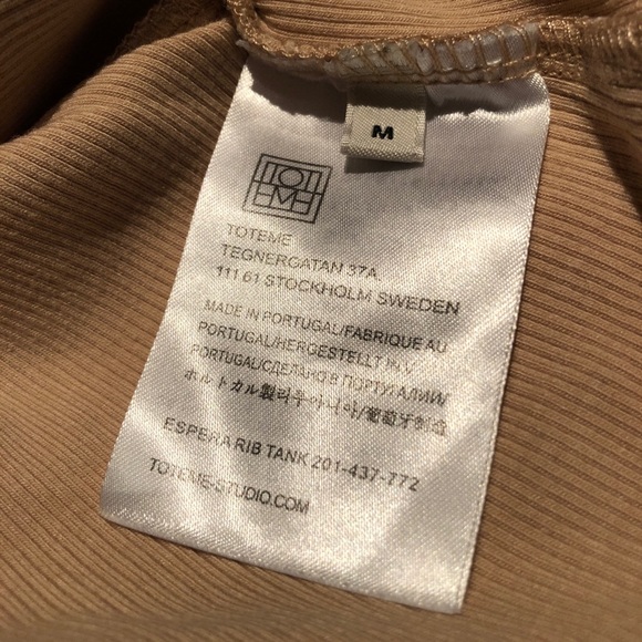 Totême curved rib tank buttermilk - Picture 7 of 8